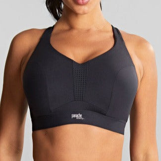 Panache Sports Wired Non Padded Sports Bra Black